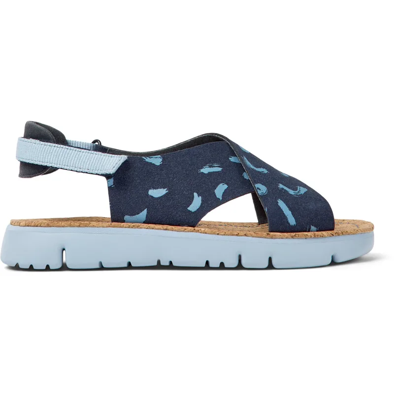 CAMPER Oruga - Πέδιλα Για Γυναικεία - Μπλε, Μέγεθος 37, Cotton fabric