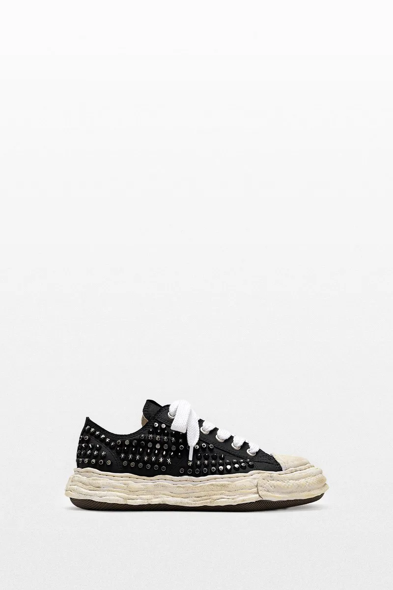 MAISON MIHARA YASUHIRO Ανδρικό Μαύρο "PETERSON23" Studded Canvas Sneaker