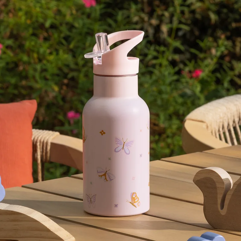 Παγούρι 350ml Με Καλαμάκι A-S Bottle 203763A Ροζ