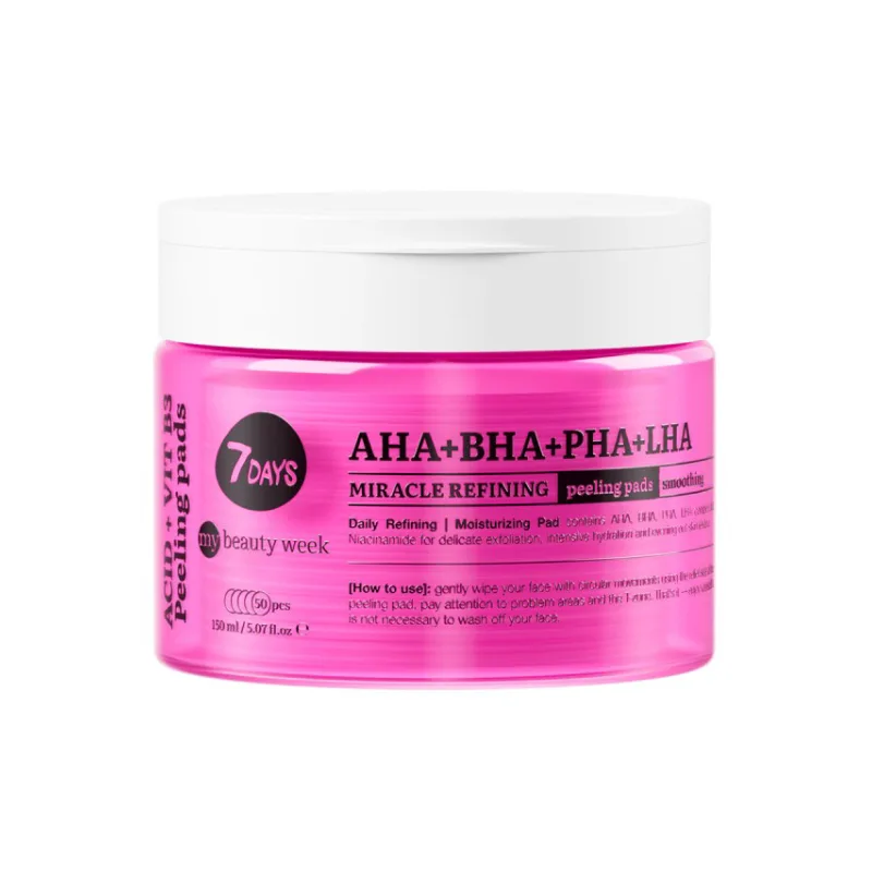 7DAYS Miracle Refining Peeling Pads AHA+BHA+PHA+LHA