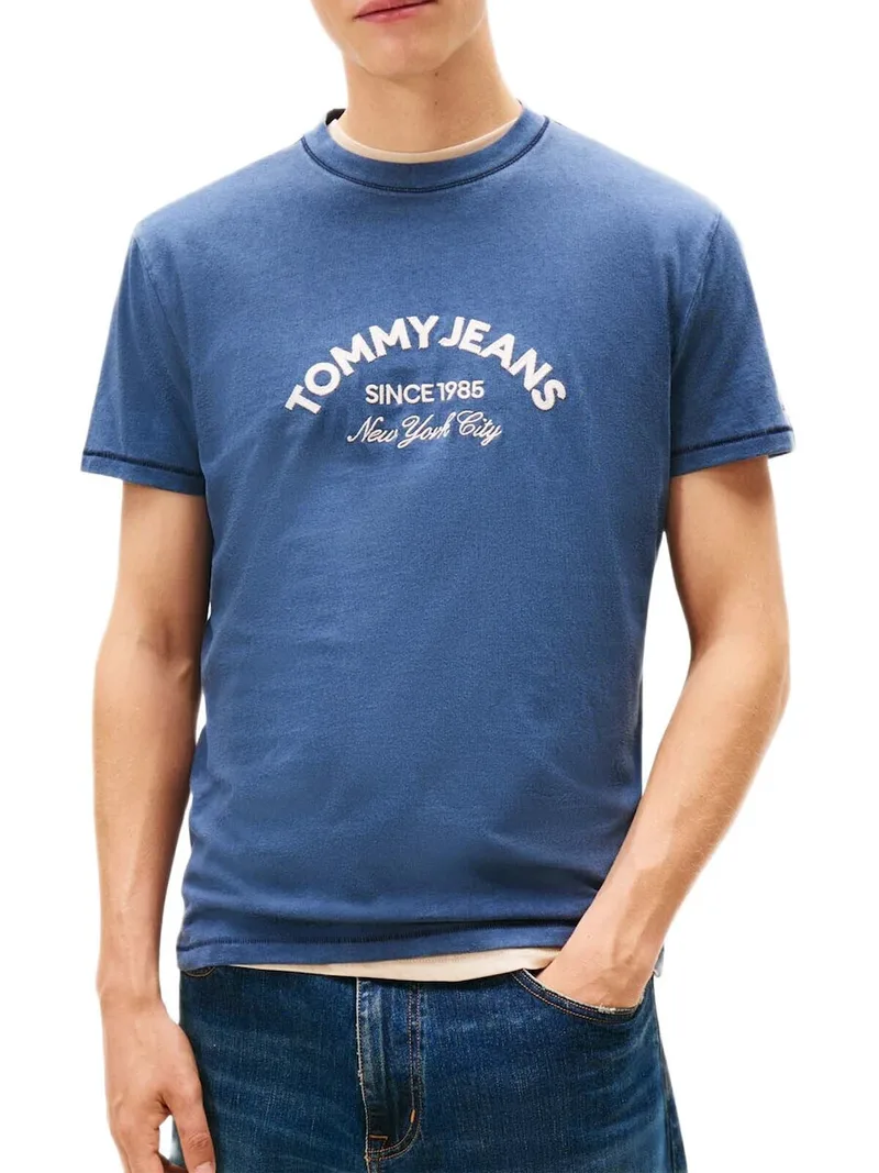 Ανδρικό T-shirt Navy Μπλε Tommy Jeans DM0DM22328-C1G