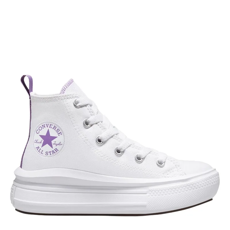 CONVERSE Chuck Taylor All Star Move Color Pop Platform Πάνινο 27-35 - Λευκό