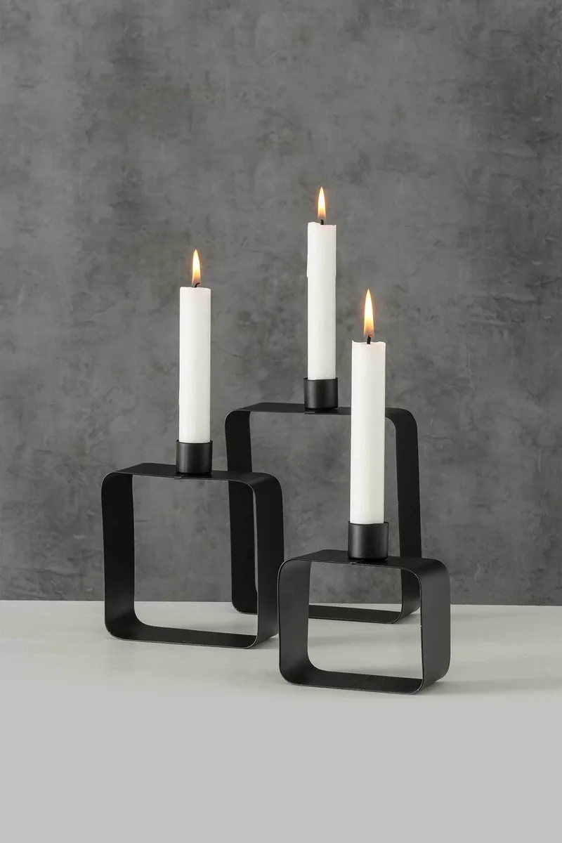 DOMUS HOMUS μεταλλικό κηροπήγιο διάφανο 15 × 5 × 18 cm "DROP" - 20-72-645