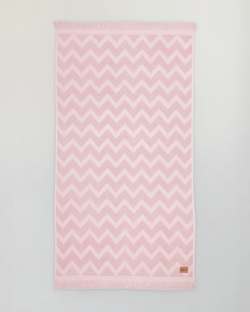 Πετσέτα Θαλάσσης Nima Vida Ροζ Jacquard Ροζ 90x160