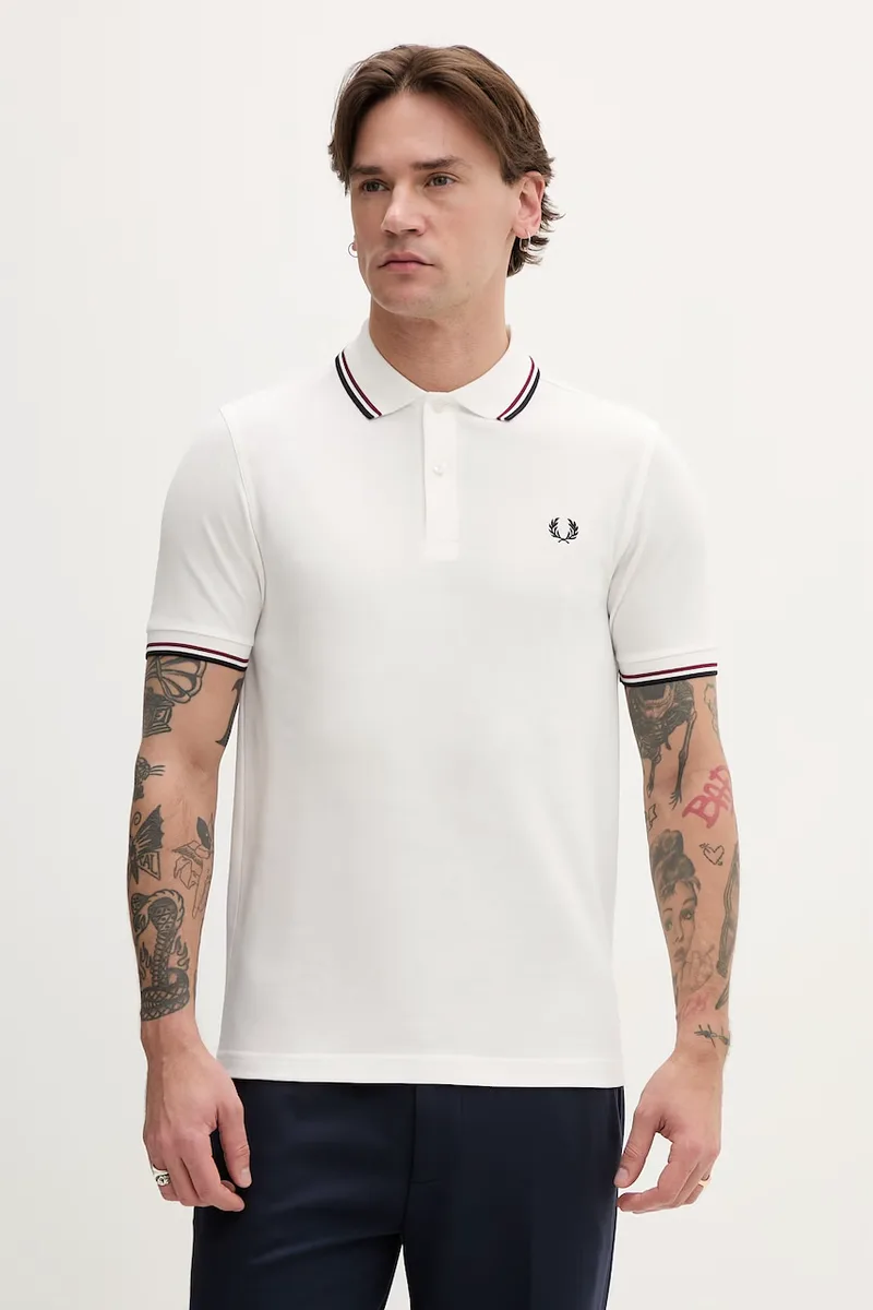 Βαμβακερό μπλουζάκι πόλο Fred Perry Twin Tipped Shirt