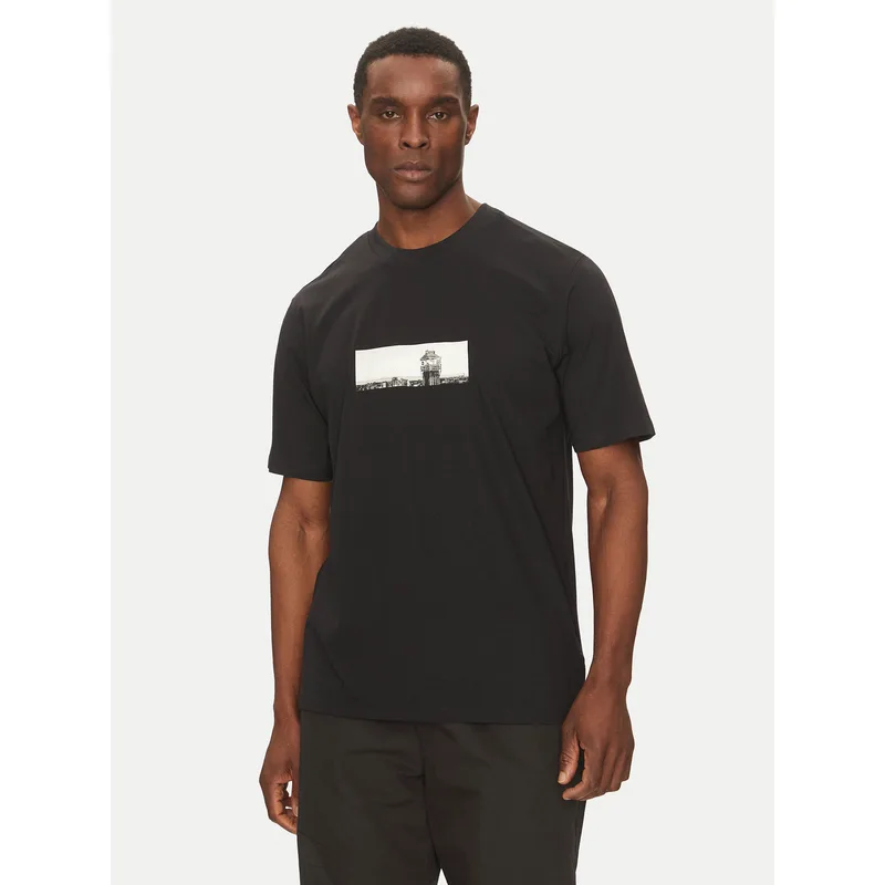 Jack & Jones T-Shirt Pacer Photo 12273775 Μαύρο Relaxed Fit