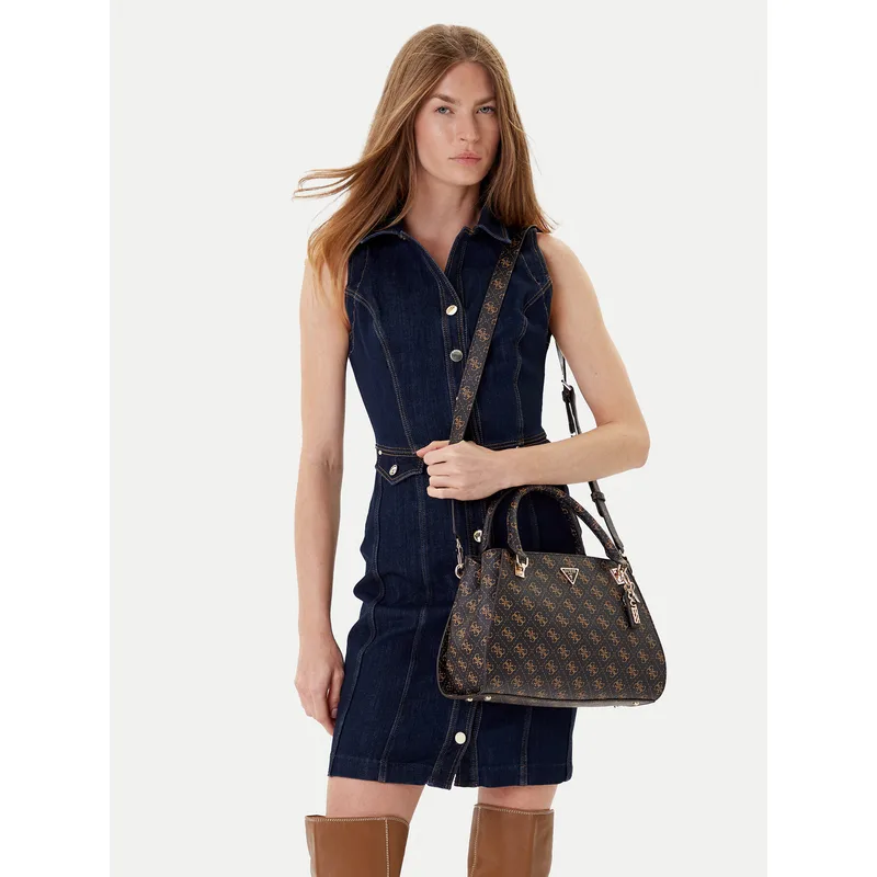 Τσάντα Guess Noelle II HWQG96 72070 Καφέ