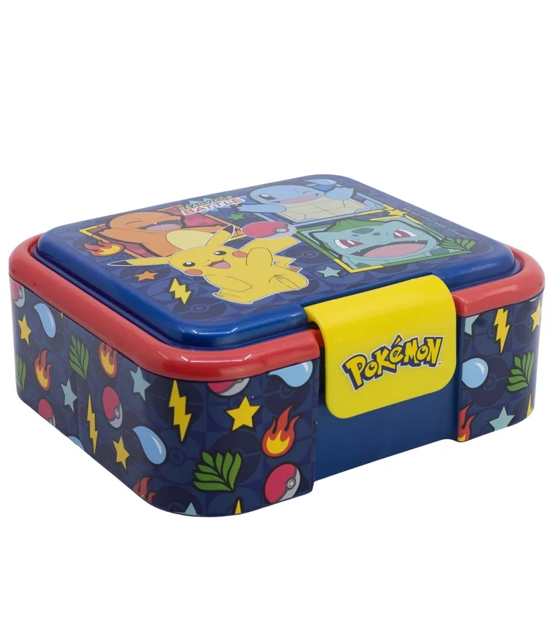 Δοχείο Φαγητού Πλαστικό με 3 Χωρίσματα - Pokemon