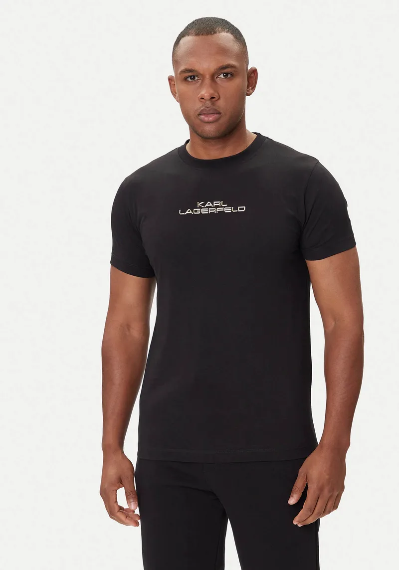 Karl Lagerfeld T Shirt της σειράς Χρυσό - 755061 554242 990 Black