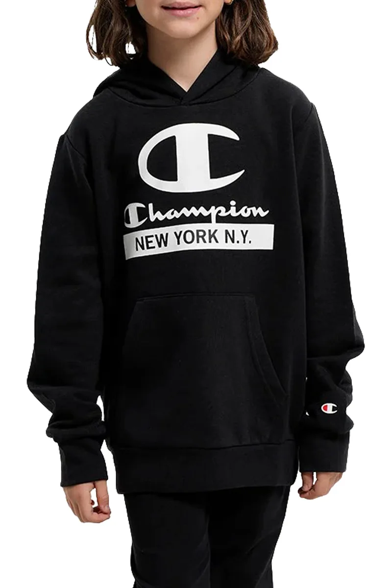 Μπλούζα Μακρυμάνικη Champion Hooded Sweatshirt 306169-KK001 Unisex Παιδικό