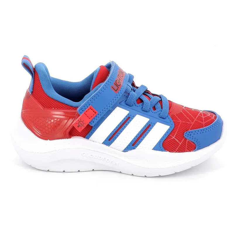 Παιδικό Αθλητικό Παπούτσι για Αγόρι Adidas Lightorama Rnr Spider-Man με On-Off Φωτάκια Χρώματος Κόκκινο JR2334