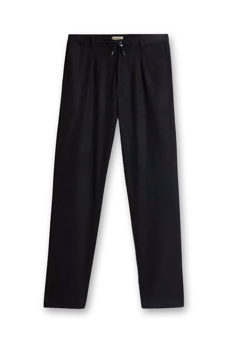 ΑΝΔΡΙΚΟ ΠΑΝΤΕΛΟΝΙ WOOL FLANNEL MILTON WOOLRICH ΚΑΝΟΝΙΚΗ ΓΡΑΜΜΗ ΑΝΘΡΑΚΙ