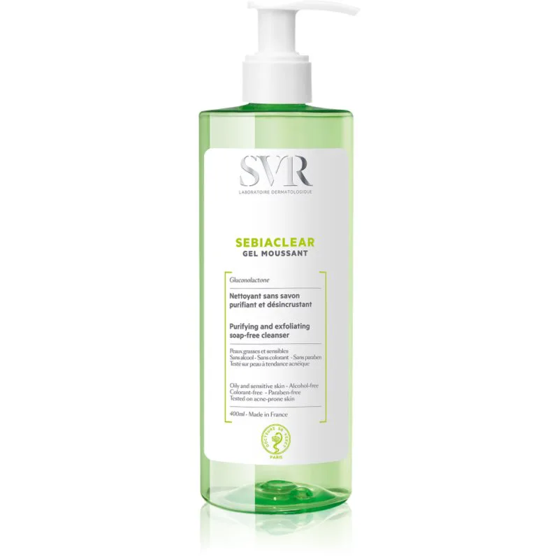 SVR Sebiaclear Gel Moussant καθαριστικό αφρώδες τζελ για λιπαρή και προβληματική επιδερμίδα 400 ml