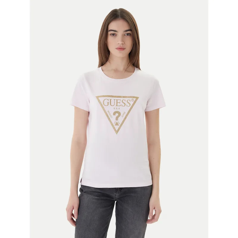 Guess T-Shirt W4RI69 J1314 Ροζ Regular Fit