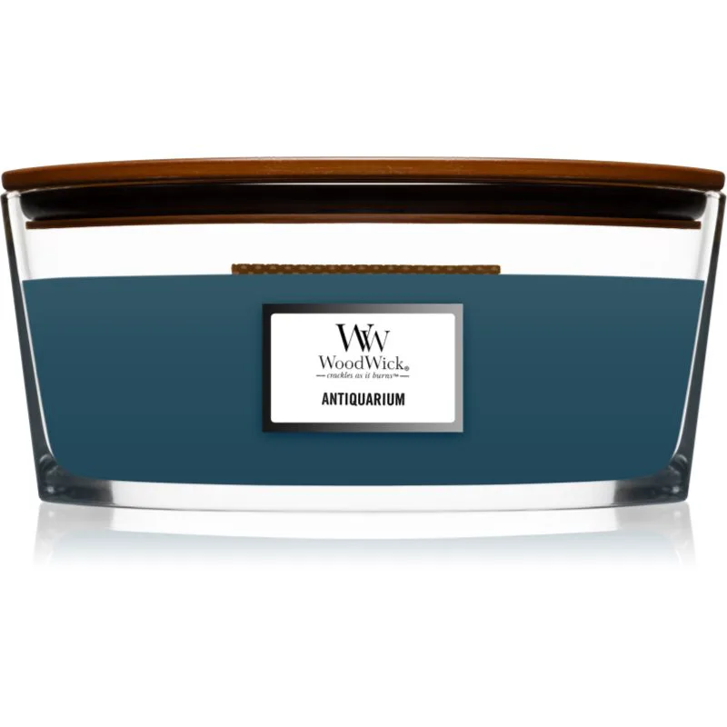 Woodwick Antiquarium αρωματικό κερί με ξύλινο φιτίλι (hearthwick) 453 γρ