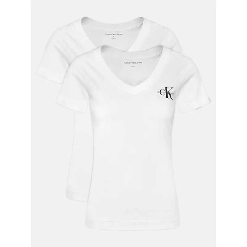 Calvin Klein Jeans Σετ t-shirts J20J223447 Λευκό Regular Fit