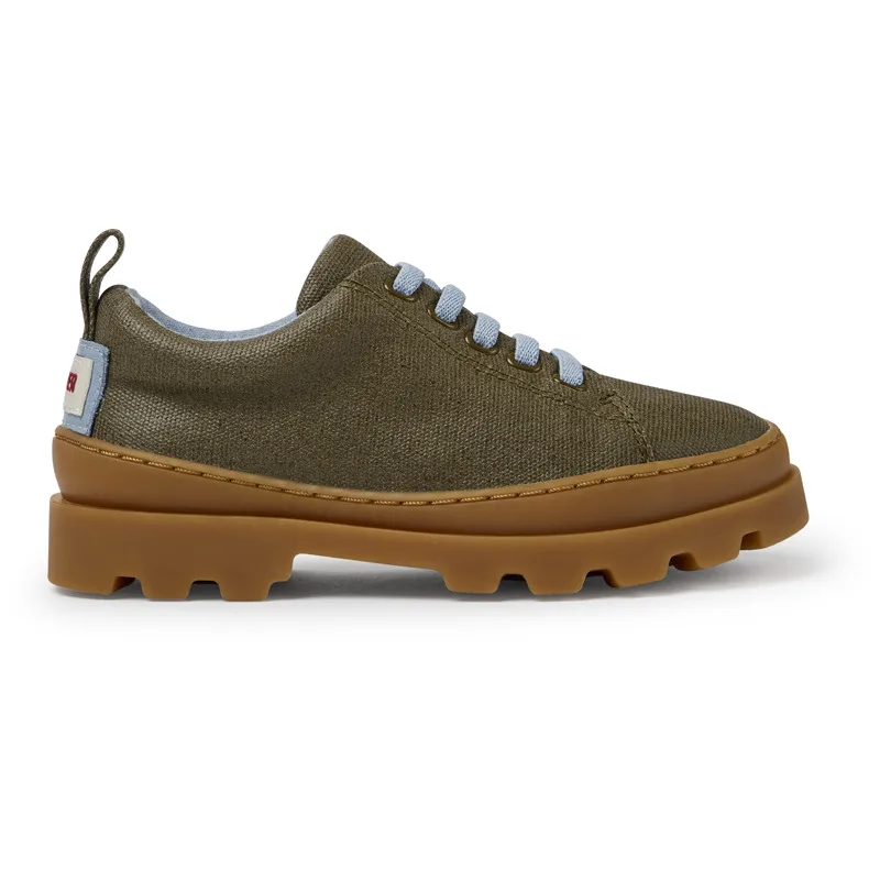 CAMPER Brutus - Smart casual παπουτσια Για Κορίτσια - Πράσινο, Μέγεθος 38, Cotton fabric/Smooth leather