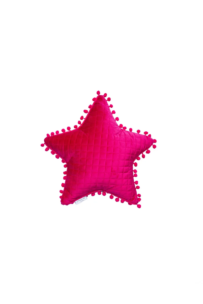 Μαξιλάρι Διακόσμησης Με Pon-Pon Palamaiki Elwin 34x34 Fuchsia
