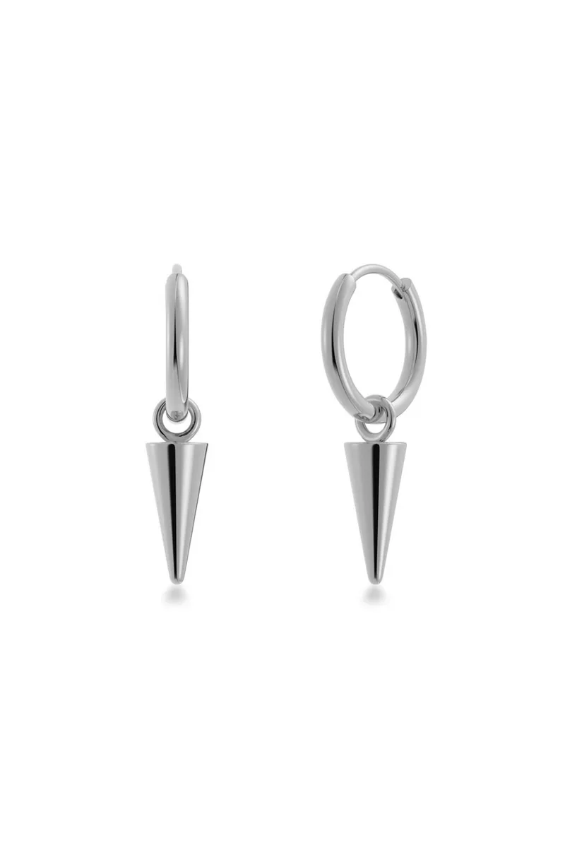 EDBLAD γυναικεία σκουλαρίκια "Peak Hoops Mini Steel" - 126249