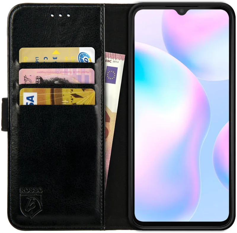 Κόκκινο Element PU Θήκη Πορτοφόλι Xiaomi Redmi 9A / 9AT / 9i - Black (8719246262548)
