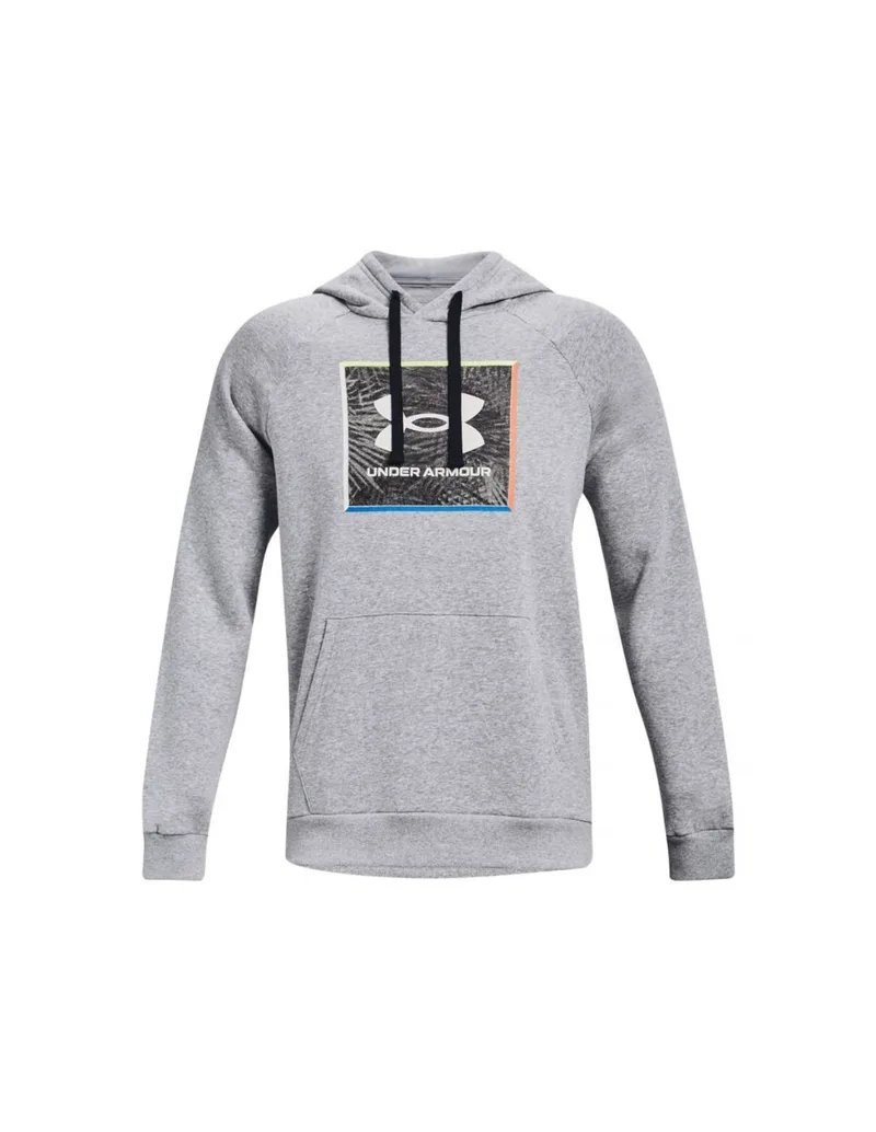 Under Armour Ανδρικό Φούτερ με Κουκούλα και Τσέπες Γκρι 1370349-011