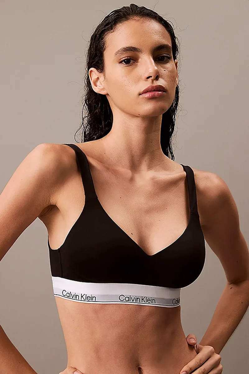 CalvinKlein Γυναικείο μπουστάκι Modal Lift Bralette Modern Cotton με ενίσχυση-QF7900E-UB1