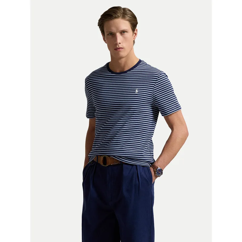 Polo Ralph Lauren T-Shirt 710961128003 Σκούρο μπλε Custom Fit