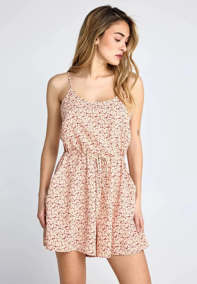 Funky Buddha Γυναικεία Φλοράλ Ολόσωμη Φόρμα FBL013-102-12 Mixed