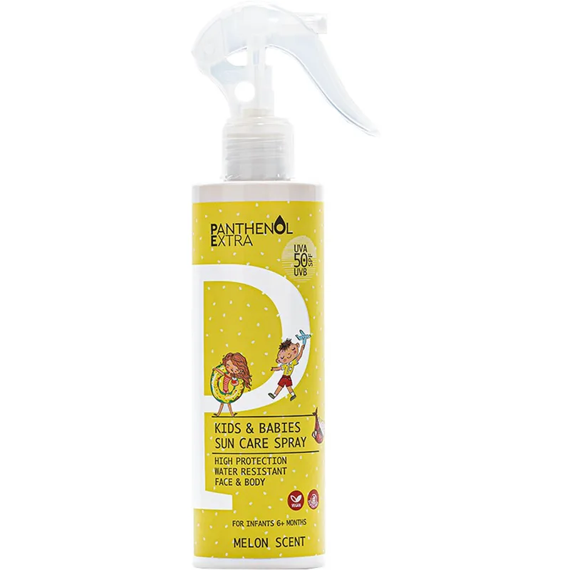 Panthenol Extra Kids & Babies Sun Care Spray Spf50 Αντηλιακό Σπρέι Υψηλής Προστασίας Προσώπου & Σώματος για Παιδιά & Βρέφη με Αντλία 250ml