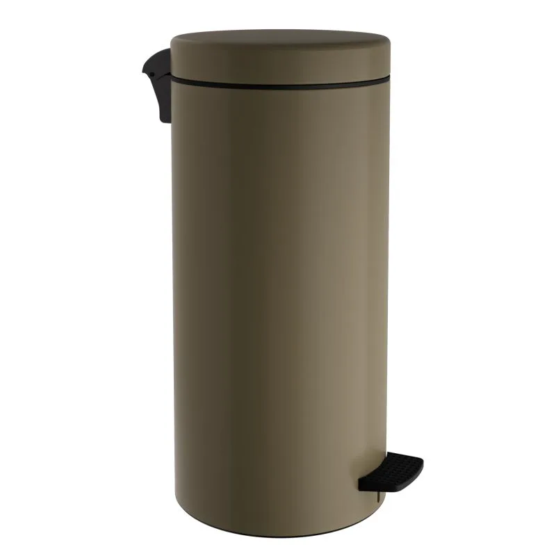 Χαρτοδοχείο 20 Lit, Soft Close - Matt Light Bronze, Pam & Co, Ø25 x H55 (cm), 20310-963