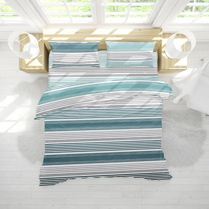 Σεντόνια Μονά (Σετ) 100X200+25 Viopros Νταλας Πετρόλ Με Λάστιχο (100x200+25)