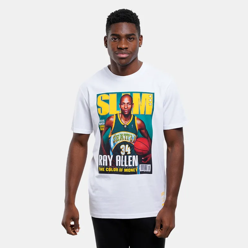 Mitchell & Ness NBA Ray Allen Seattle SuperSonics Slam Cover Ανδρικό T-shirt (9000178664_1539)