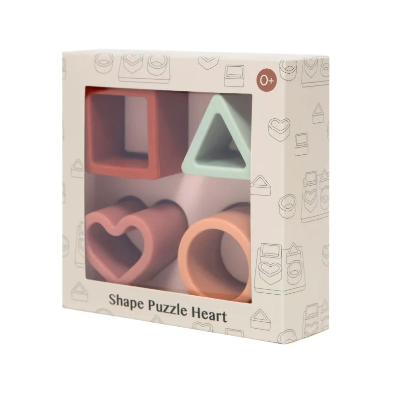 Παζλ Σφηνώματα Σιλικόνης Heart Petit Monkey PTM-PMG026 - Petit Monkey - PTM-PMG026