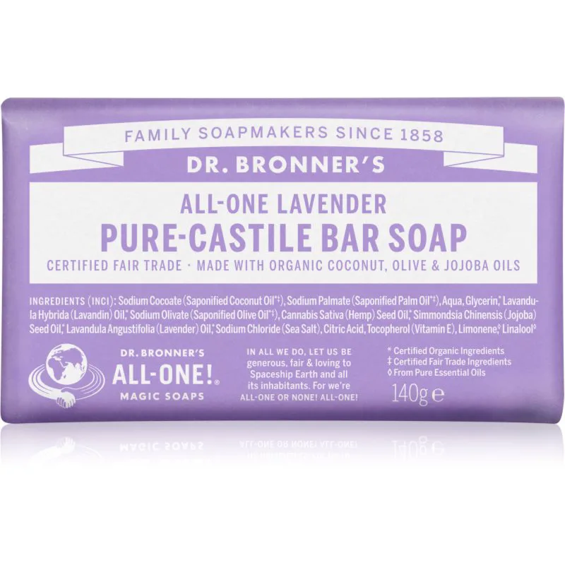 Dr. Bronner’s Lavender Μπάρα σαπουνιού 140 γρ