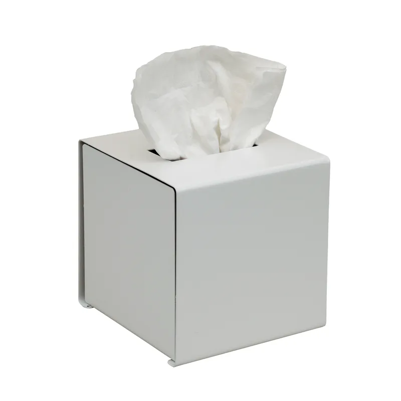 Θήκη Για Χαρτομάντηλα Inox White Matte 13εκ. Pam & Co 124-033 (Χρώμα: Λευκό, Υλικό: Inox) - Pam & Co - 124-033