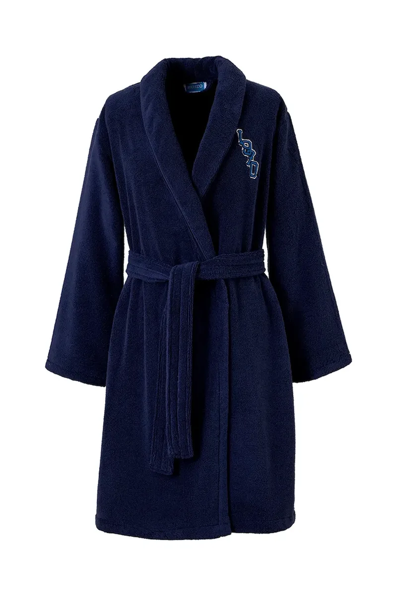 Βαμβακερό μπουρνούζι Kenzo KVTIGER Marine L