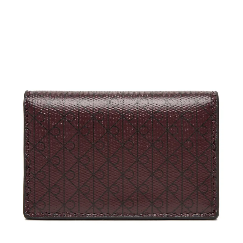 Πορτοφόλι Calvin Klein Emblem Aop Accordion Cardcase LV04F1083G Μπορντό
