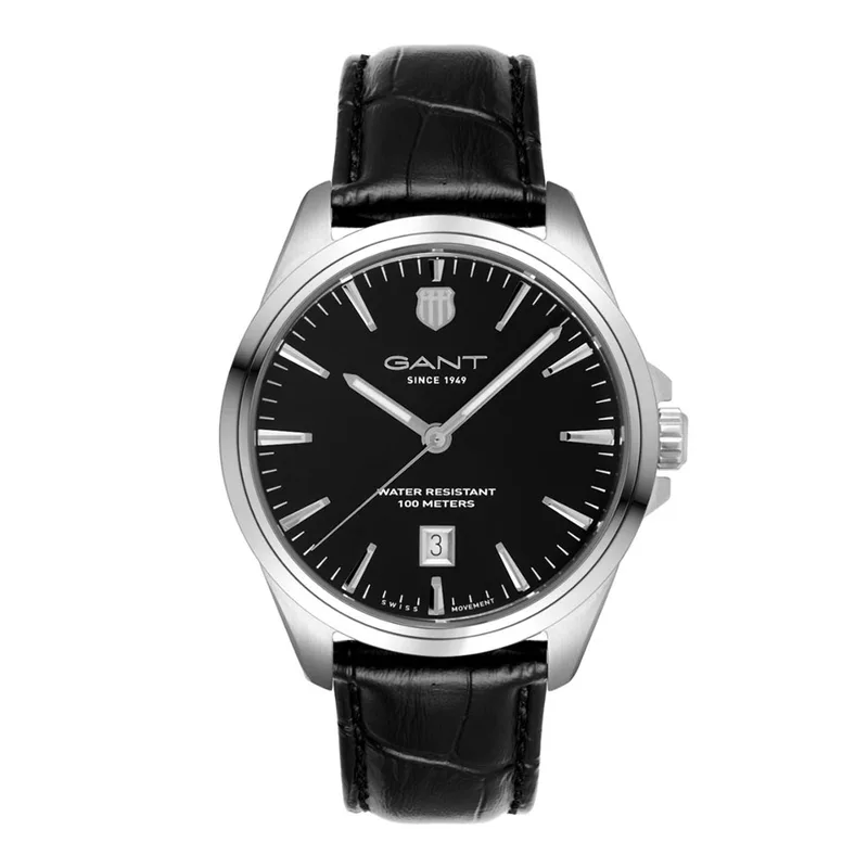 GANT Prestige Swiss Movement Black Leather Strap P316001