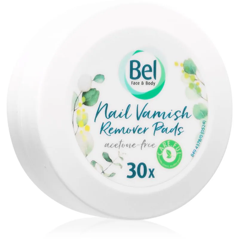 Bel Face & Body ασετόν για τα νύχια χωρίς μυρωδιά 30 τμχ