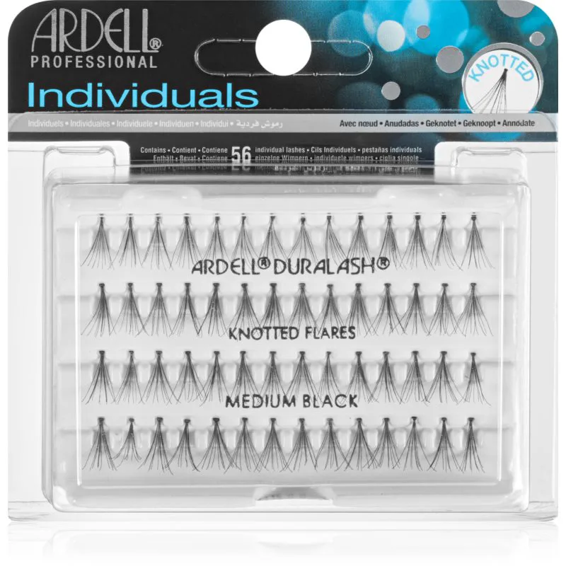 Ardell Individuals αυτοκόλητες βλεφαρίδες σε τουφάκια με κόμπο Medium Black
