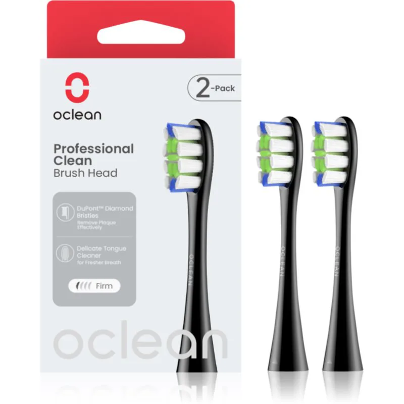 Oclean Professional Clean P1C5 B02 ανταλλακτική κεφαλή Black 2 τμχ