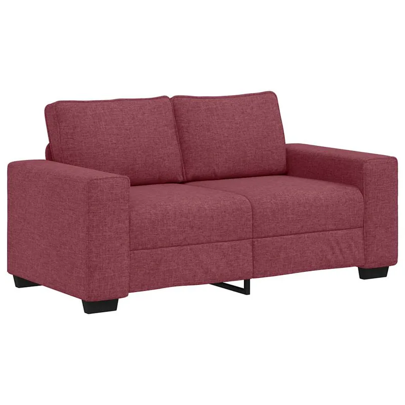 vidaXL Διθέσιος Καναπές Κόκκινος 160x77x82 εκ. Ύφασμα