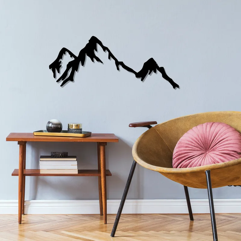 Μεταλλικό Διακοσμητικό Τοίχου Mountain 891Tnl1588 70x30 cm