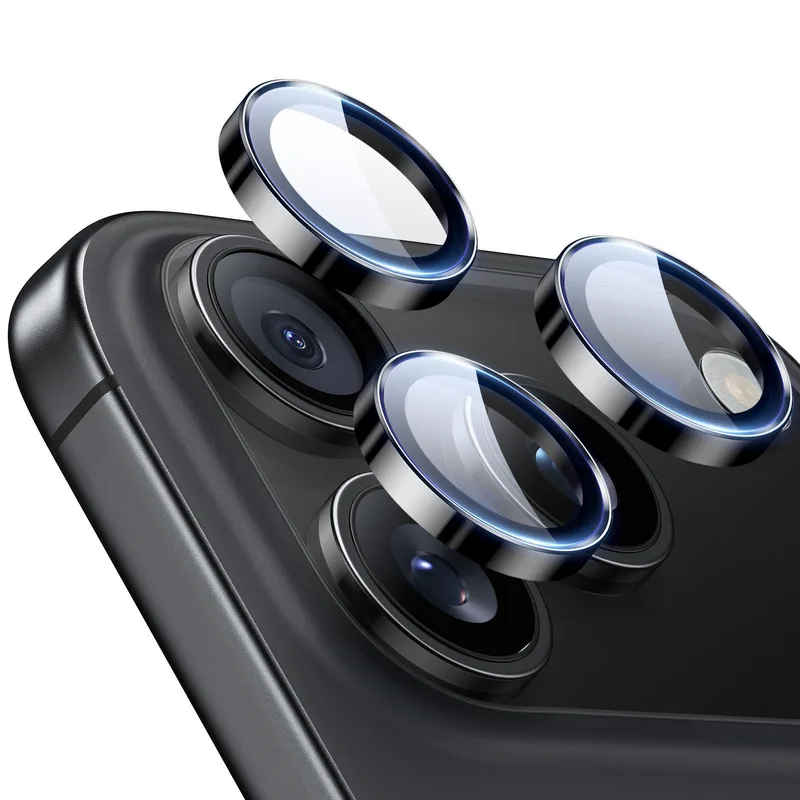 (2-Pack) ESR Armorite Tempered Glass Camera Lens Black iPhone 17 Pro/17 Pro Max