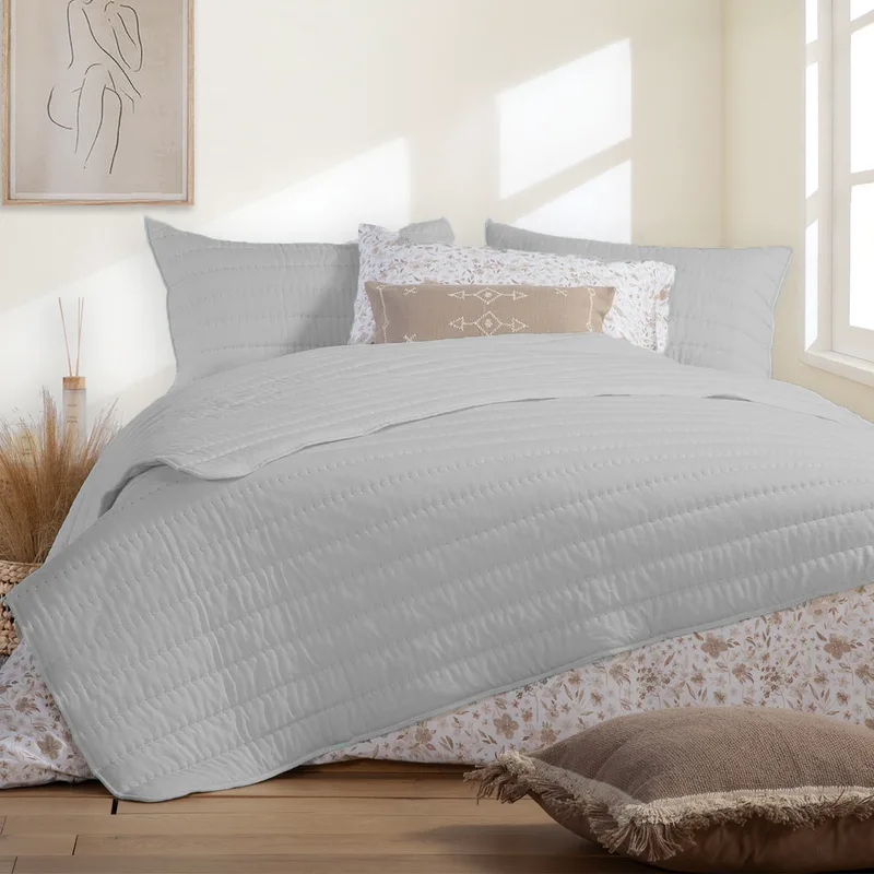 Κουβερλί King Size (270x270) Nef-Nef Homeware Colorfull Grey