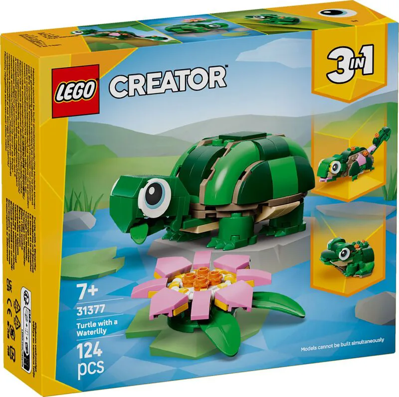LEGO® Creator 3in1 Turtle With A Water Lily Flower (31377)