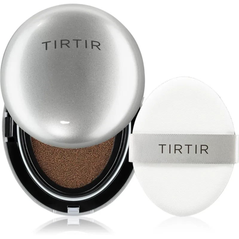 TIRTIR Mask Fit Aura Cushion ενυδατικό make-up σε σφουγγαράκι για λαμπρή επιδερμίδα απόχρωση 51N Fudge 18 γρ
