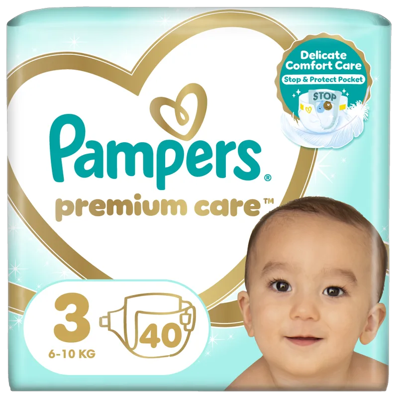 Πάνες Pampers Premium Care Value Pack Νο3 (6-10kg) 40τεμ