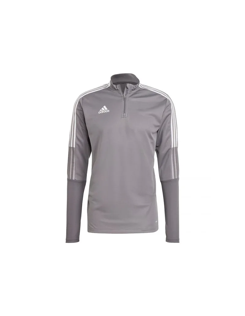 Adidas Tiro 21 Ανδρική Μπλούζα με Φερμουάρ Μακρυμάνικη Γκρι GH7301
