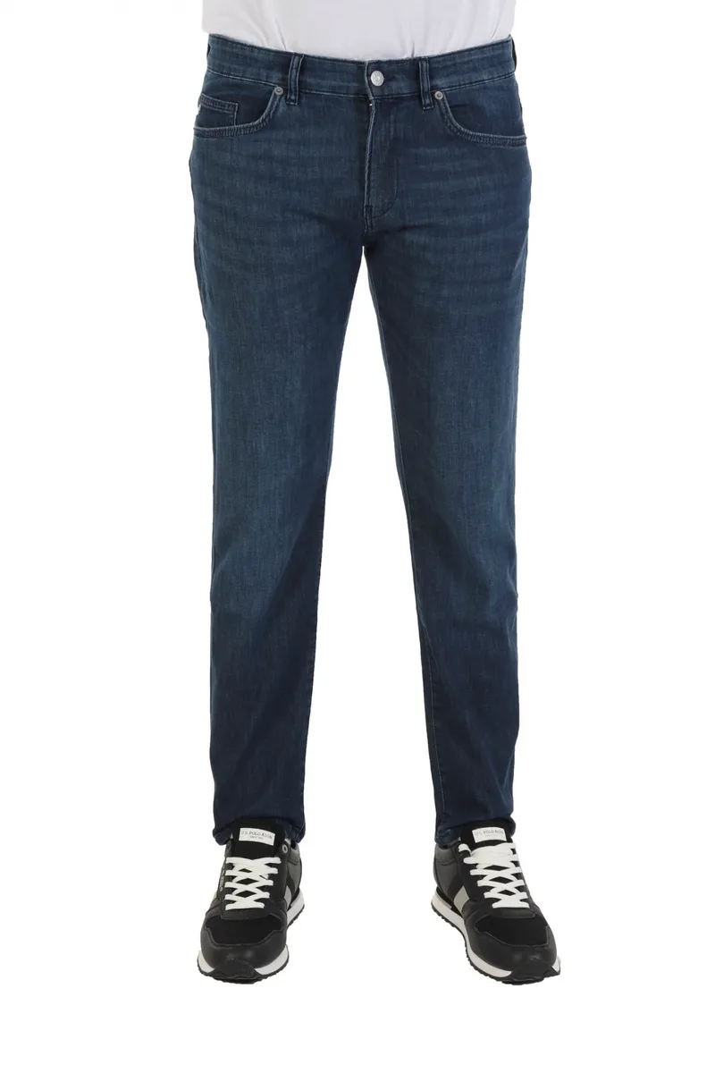 BOSS ΠΑΝΤΕΛΟΝΙ JEANS DELAWARE 3-1 SLIM FIT ΜΠΛΕ